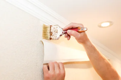 Pose de papier peint à Chemenot — revêtements muraux et toiles de verre